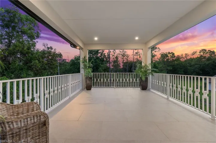 Balcony off media room