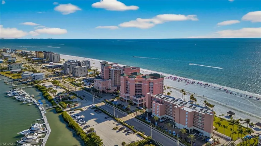 View of urban area featuring extended coastline
