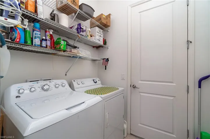 Laundry room with washer and dryer