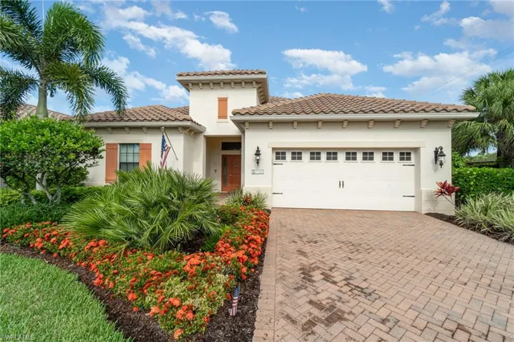 Mediterranean house featuring a garage