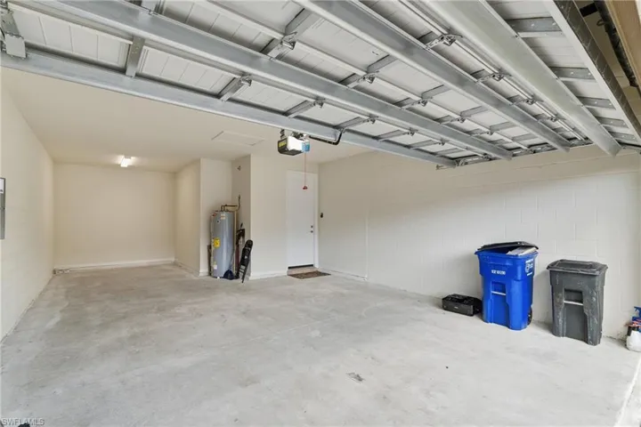 2.5 car extended garage - room for golf cart or additional storage!