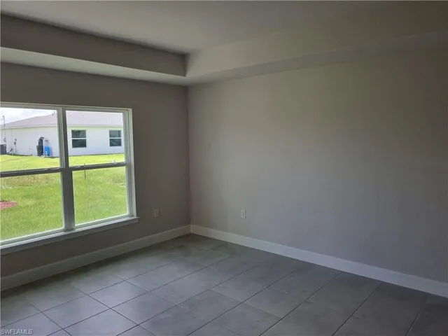 View of tiled empty room