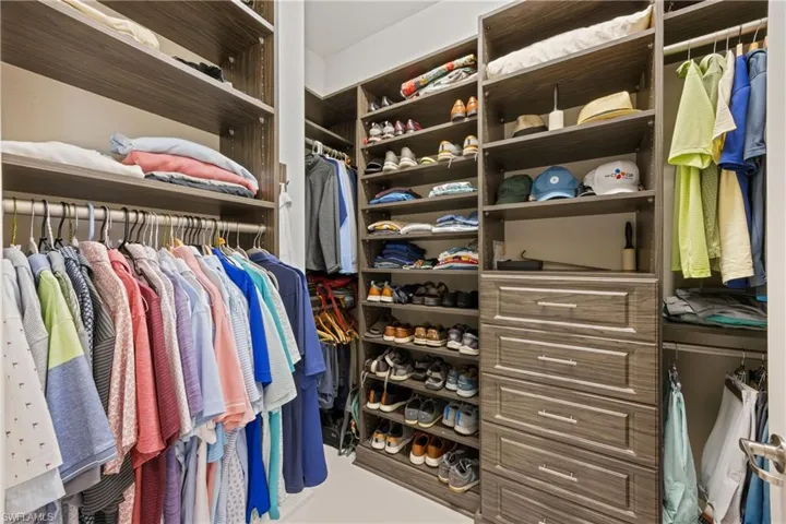 View of spacious closet
