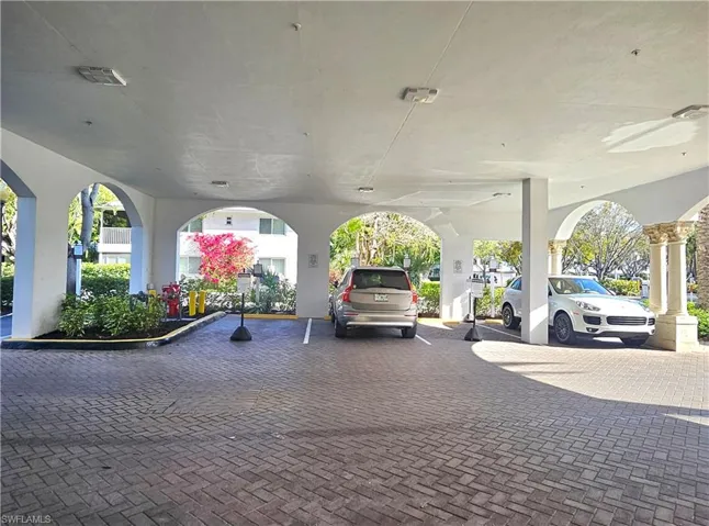 attached covered parking second car in the valet lot, reserved