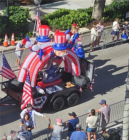 4th parade view from Penthouse