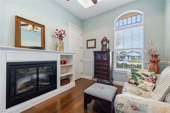 den/office with closet that could be used as a bedroom