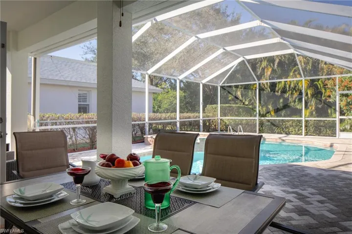 View of patio / terrace with glass enclosure