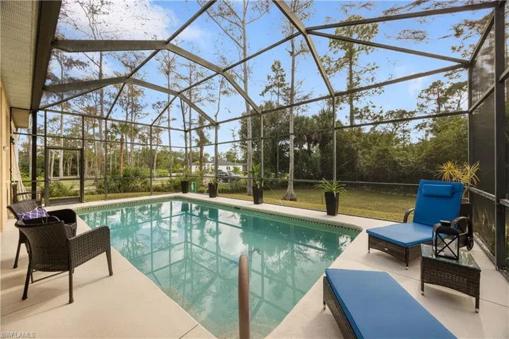 Spacious screened lanai with custom pool