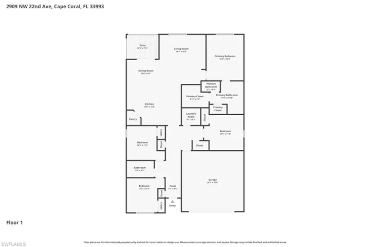 2909 Nw 22nd Ave, Cape Coral, Florida 33993