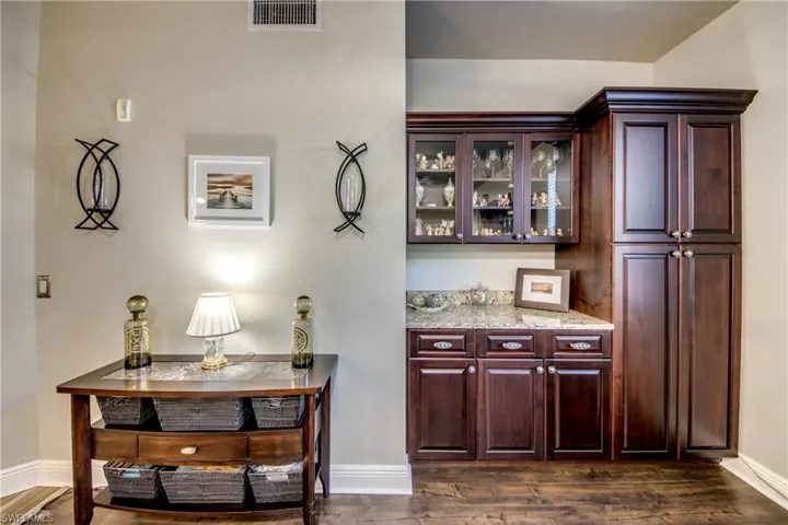 Built in cabinets in Living Room