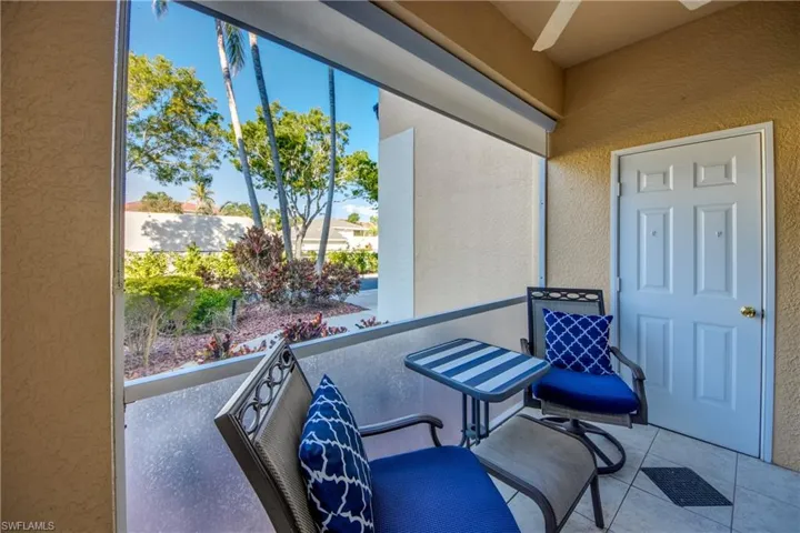 Storage Unit through door on Patio