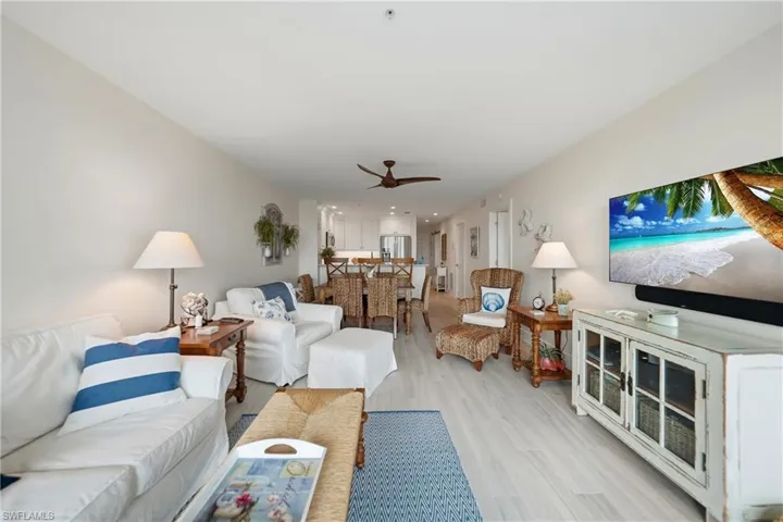 Open Living Room/Dining Room Combo - Bay Views