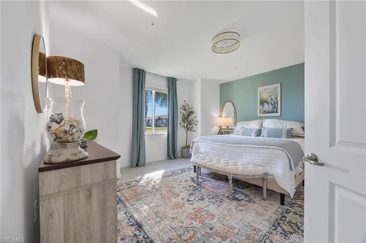 Bedroom with baseboards