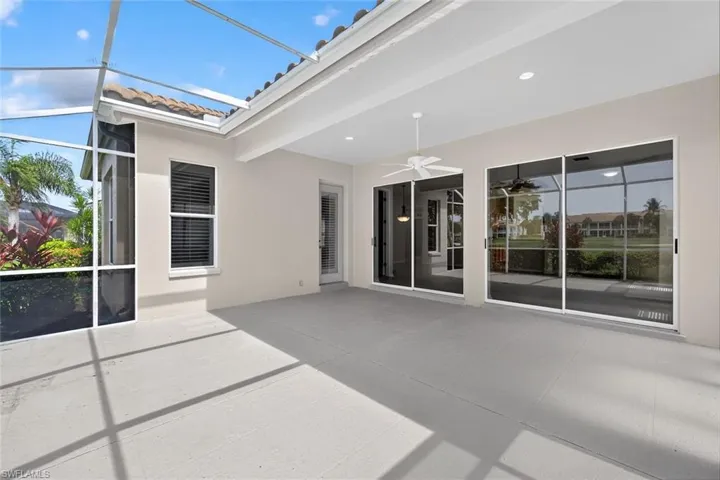 Access to the lanai off the Master Bedroom and 2 slders off the Living Room.