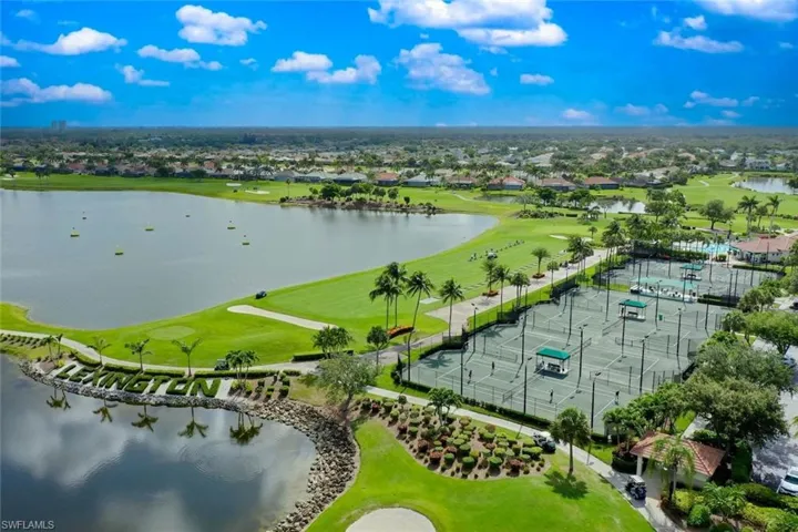 Tennis/Pickle ball courts and the aqua driving driving range.