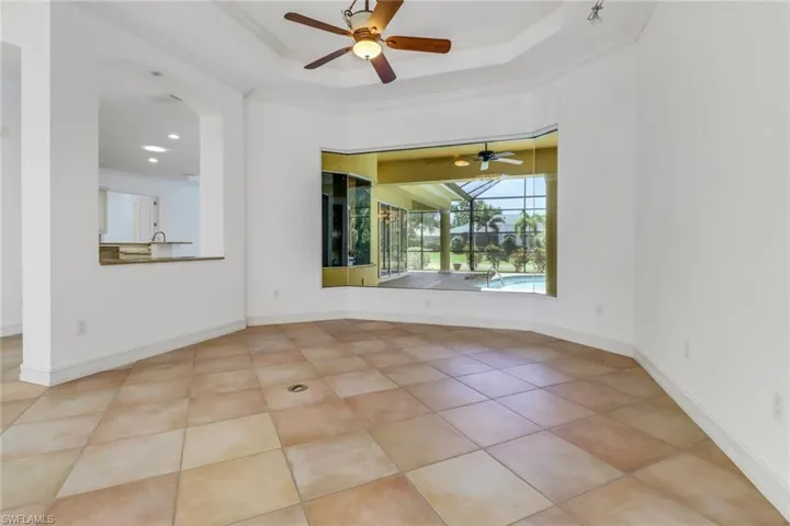 Pool & Lake views from all living & dining areas.