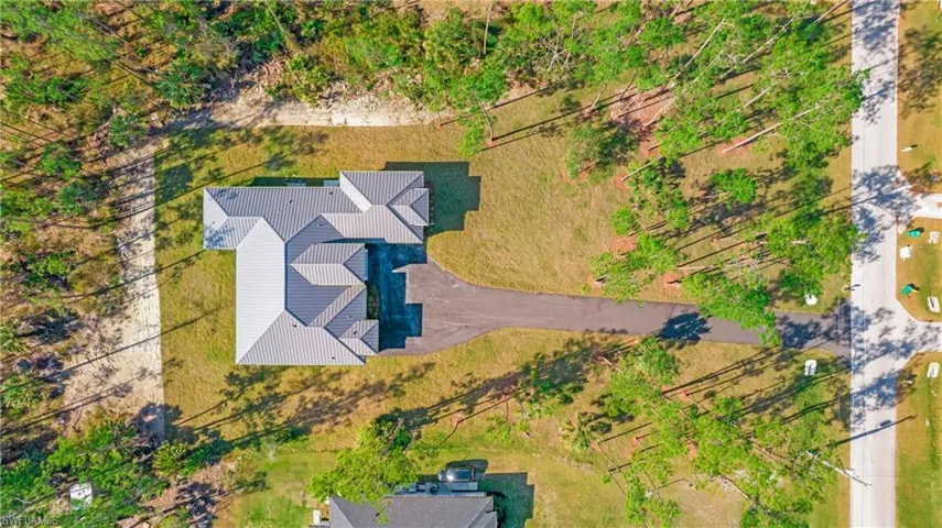 View from above of property