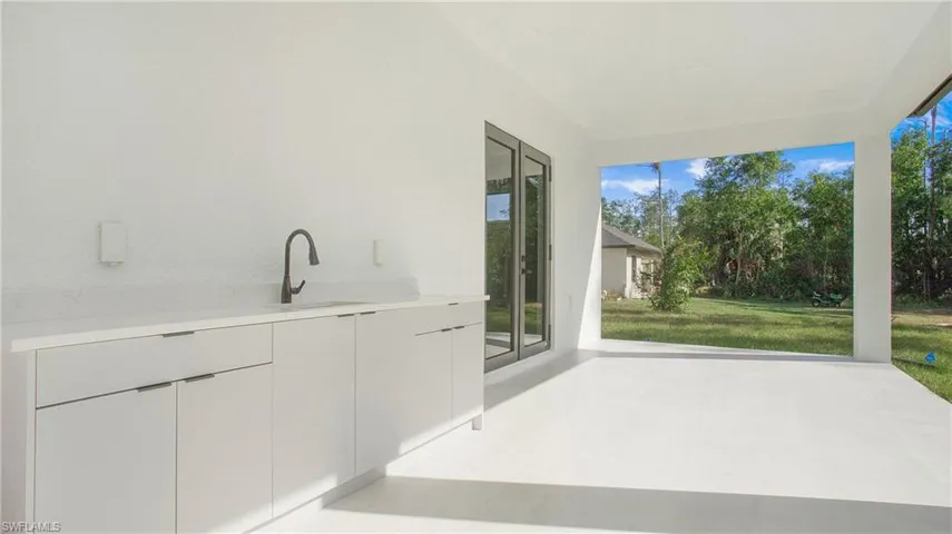 View of patio / terrace with a sink