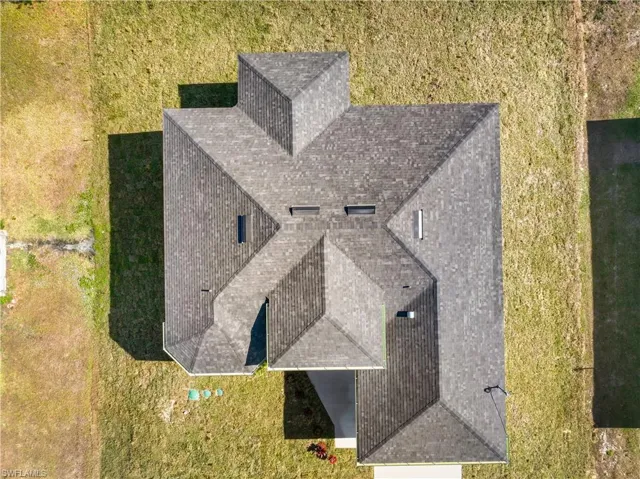 View from above of property