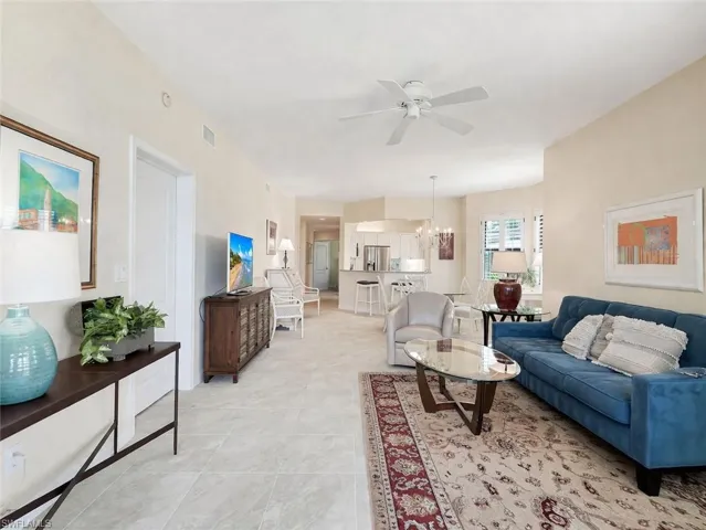 Tile Flooring Throughout Living Area