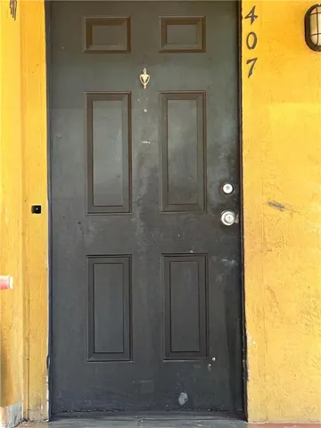 Doorway to property