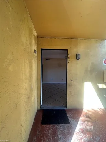 View of exterior entry