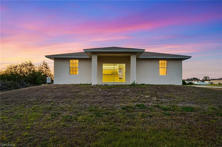 View from the expansive backyard!