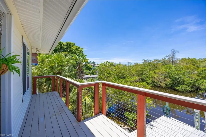 Enjoy tranquil views and sunsets from your upper deck