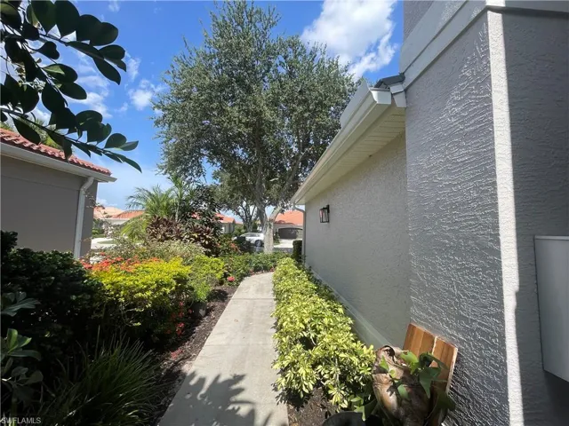 Walkway to front door.