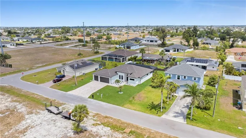 Drone / aerial view with a residential view