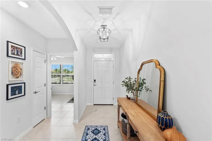 View of tiled foyer entrance