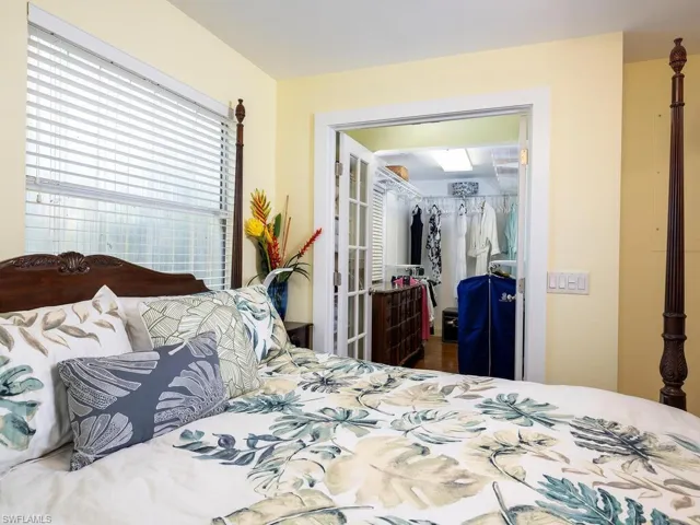 Bedroom with a closet and a walk in closet