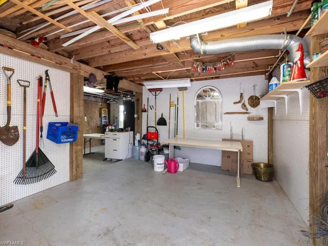 Lower level workshop area