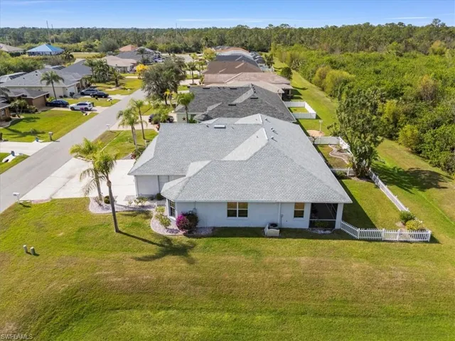 Birds eye view of property