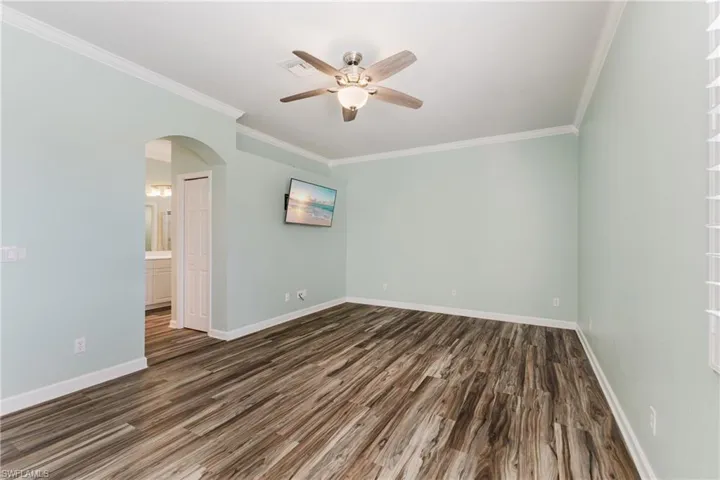 Primary bedroom virtually staged