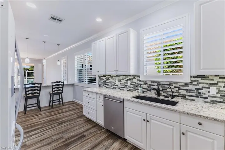 Plantation shutters throughout the home