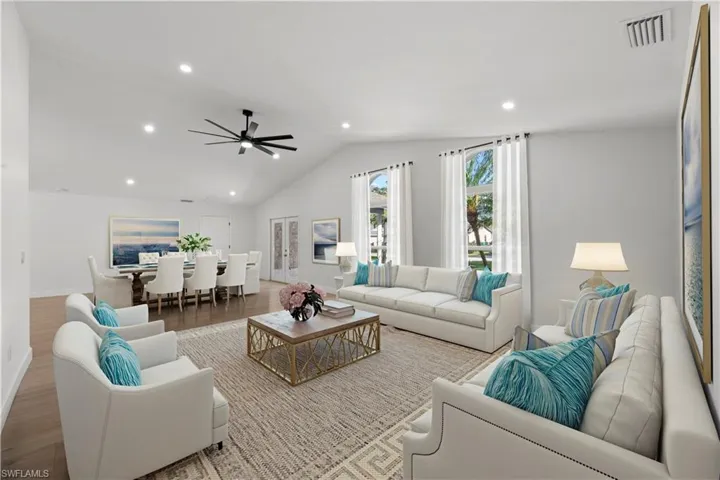 Front Living Room, virtually staged