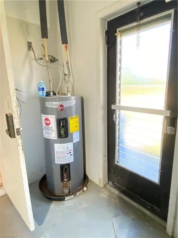 Utilities featuring electric water heater