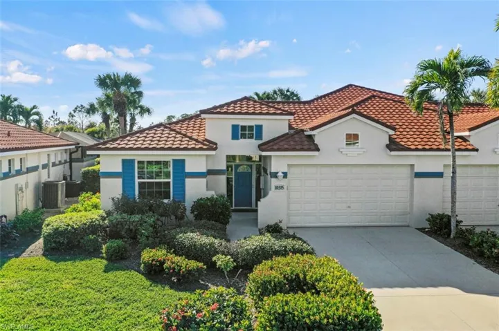Front of the home showing entrance and 2 car garage