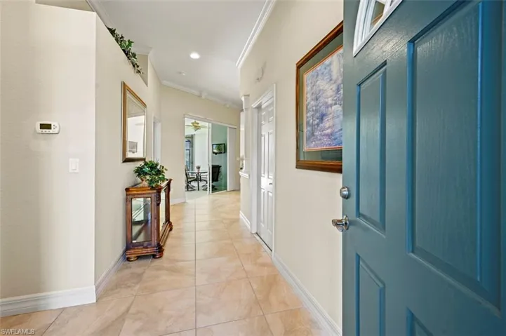 Entry (Note: 5" baseboards and crown moulding)