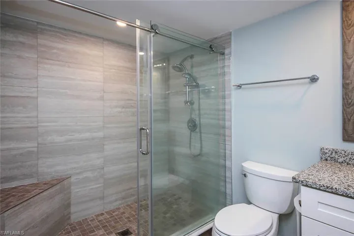 with large walk-in shower