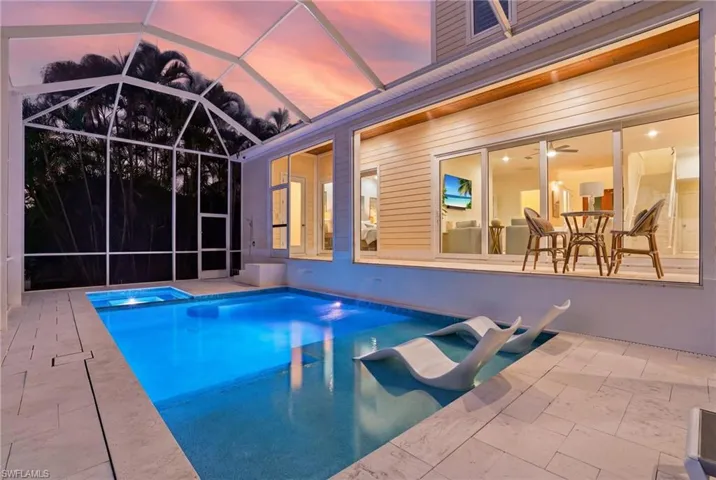 Saltwater pool and spa