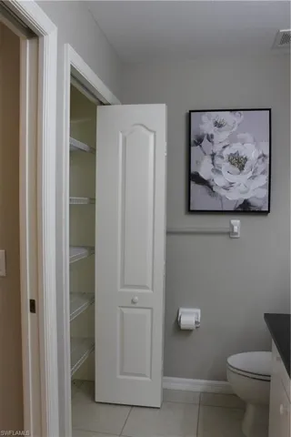 Primary Bathroom with linen closet