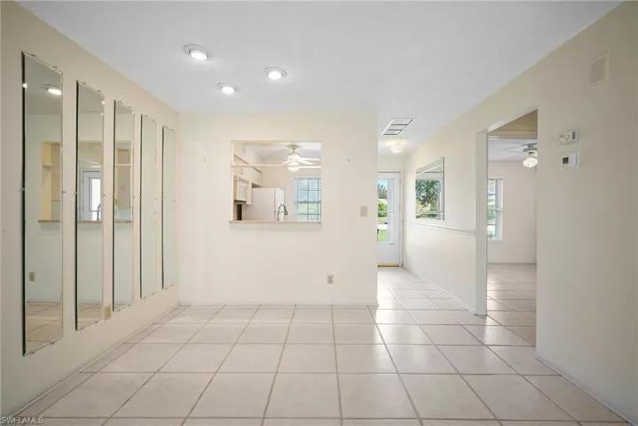 View of tiled empty room