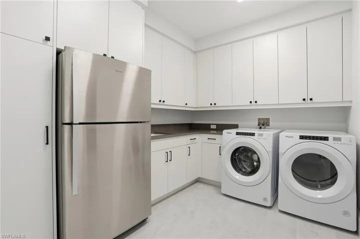 Laundry Room with Full-Size Fridge/Freezer