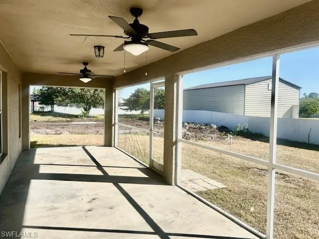 large screened lanai