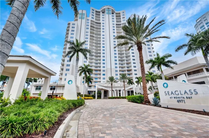 Welcome home to your castle in the sky, located in the grand building of Seaglass in Bonita Bay.