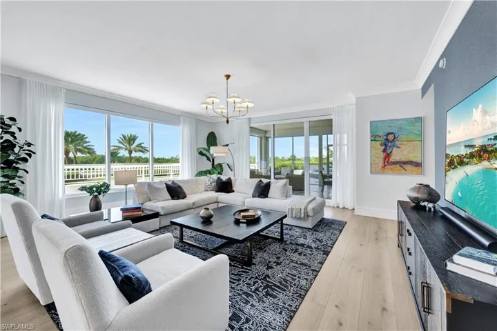 The living area is spacious yet cozy!