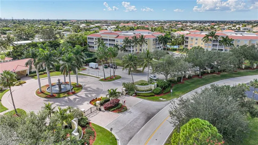 Drone / aerial view of apartment complex