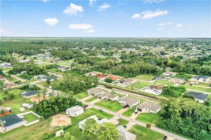 Aerial view of surrounding area